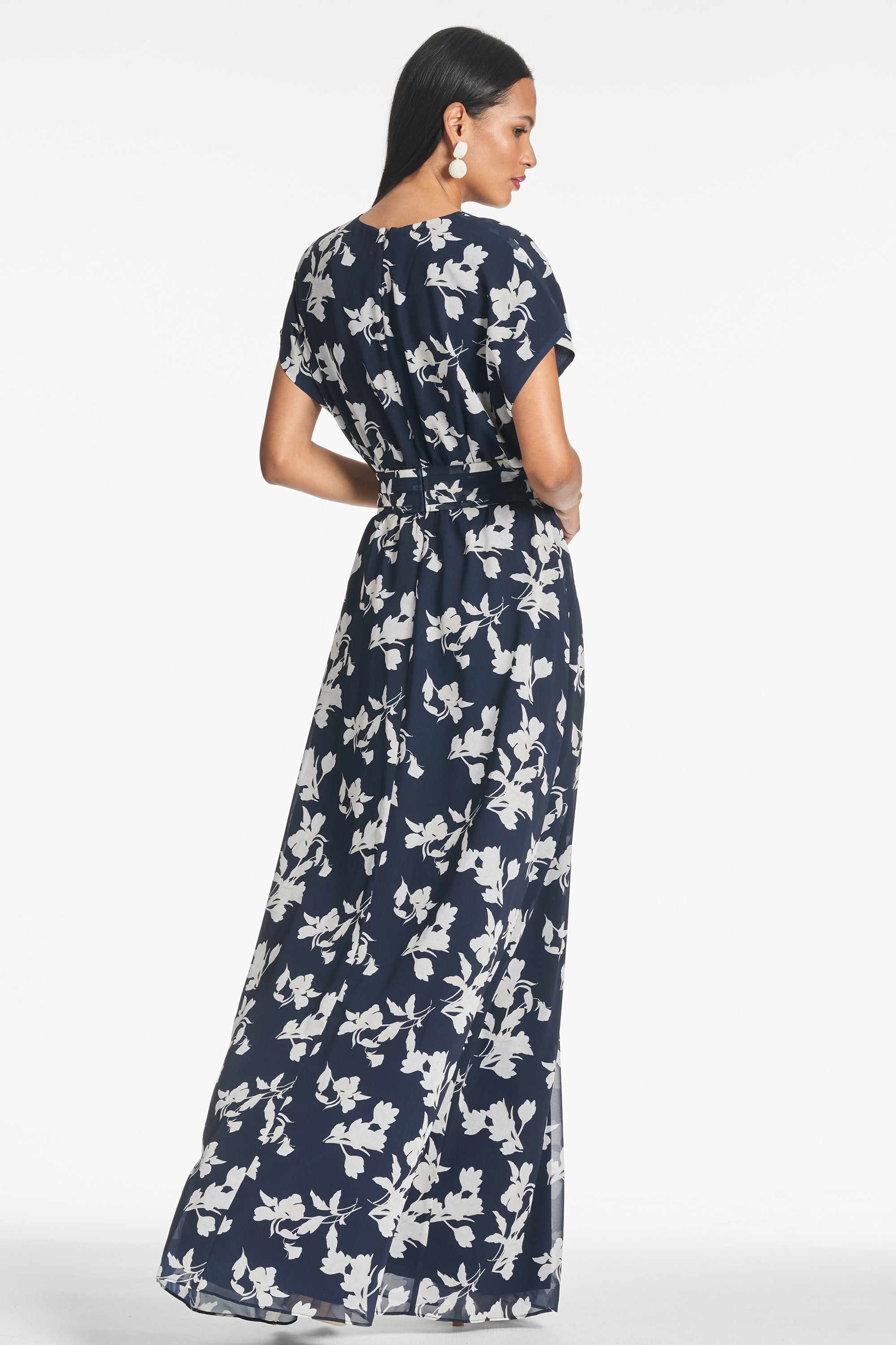Leah Gown - Navy Venetia Petal - 4
