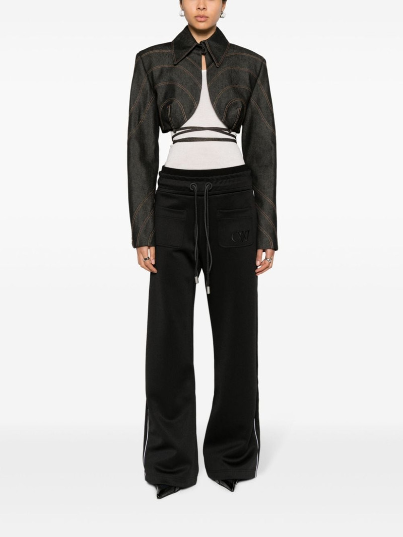 Off-White elasticated-waist cotton track pants outlook