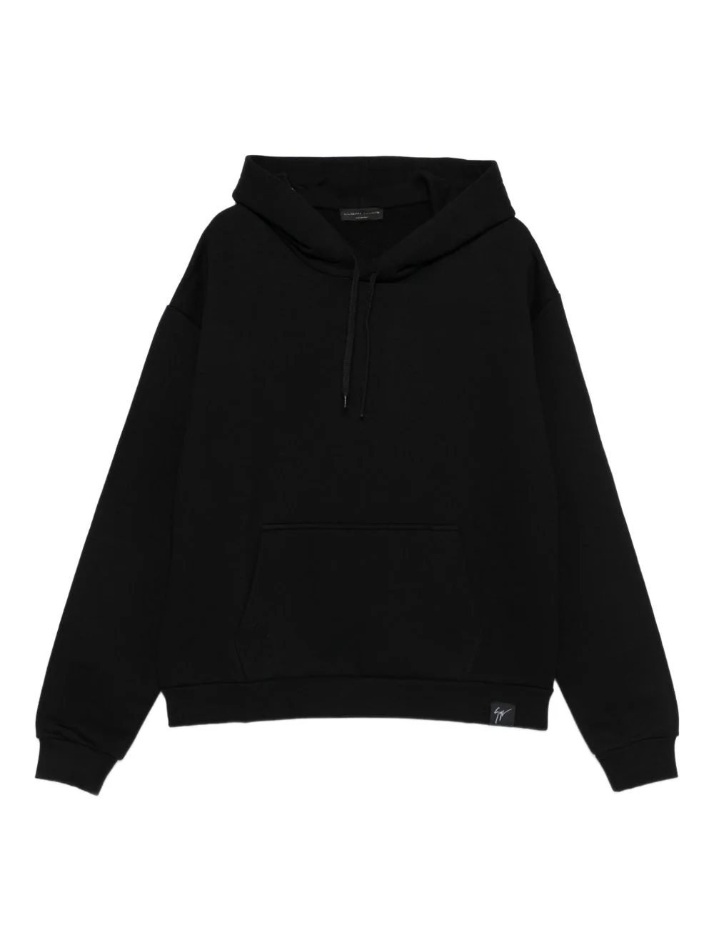 drawstring long-sleeve hoodie - 1