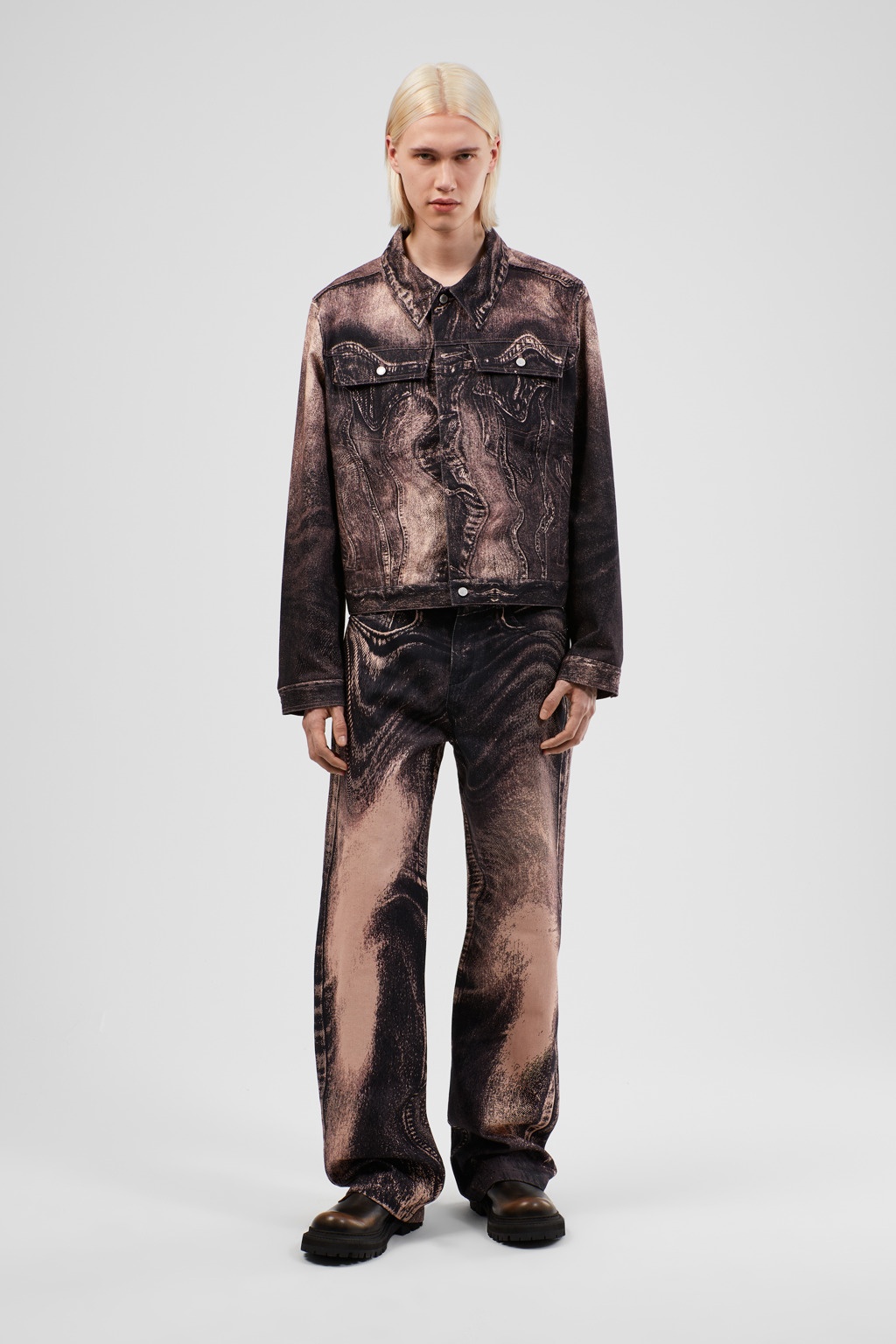 Dusty Pink Denim Jeans - 2