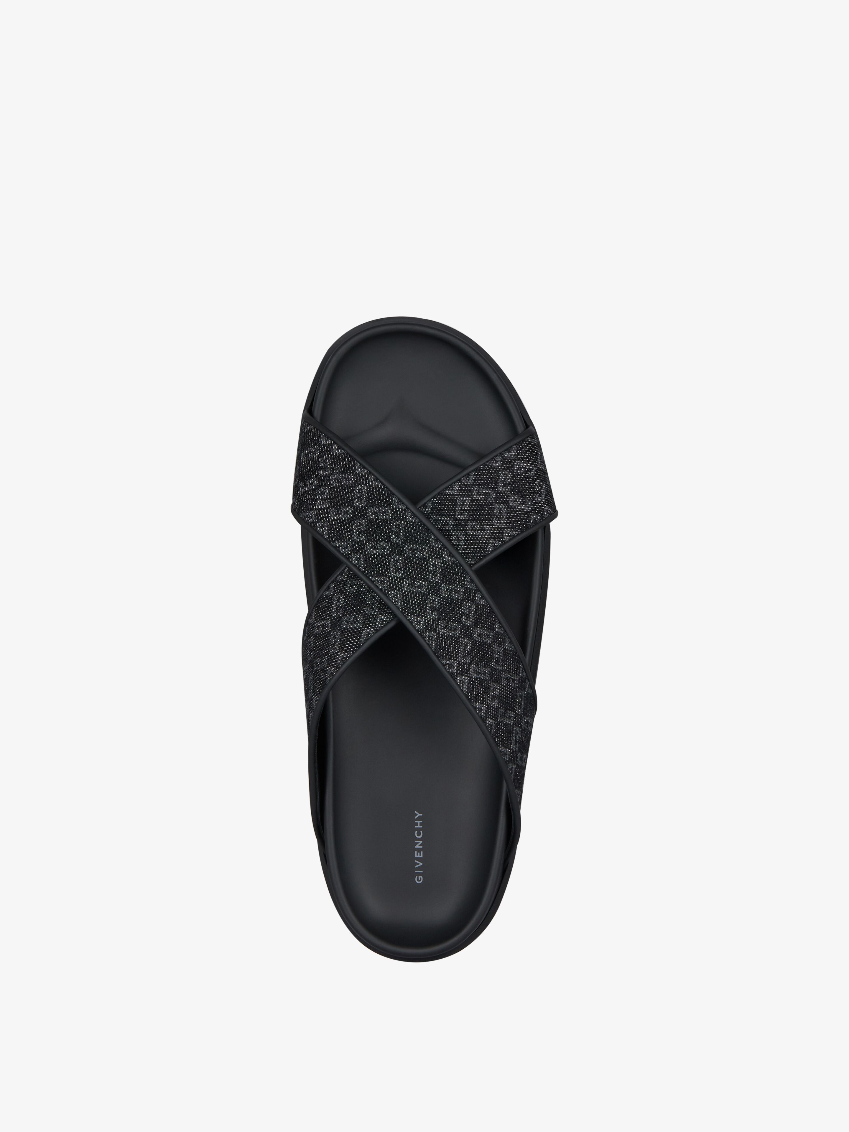 G PLAGE FLAT MULES IN MONOGRAM 72 DENIM - 4