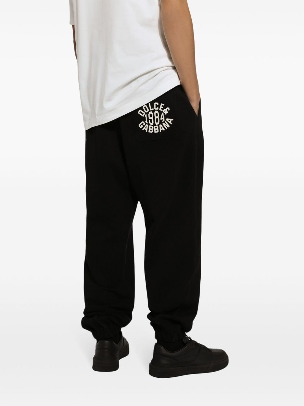 reverse-seams pleated track pants - 5