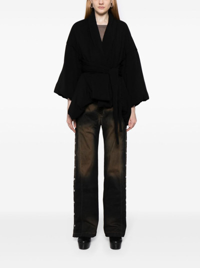 Rick Owens Lilies belted cropped jacket outlook