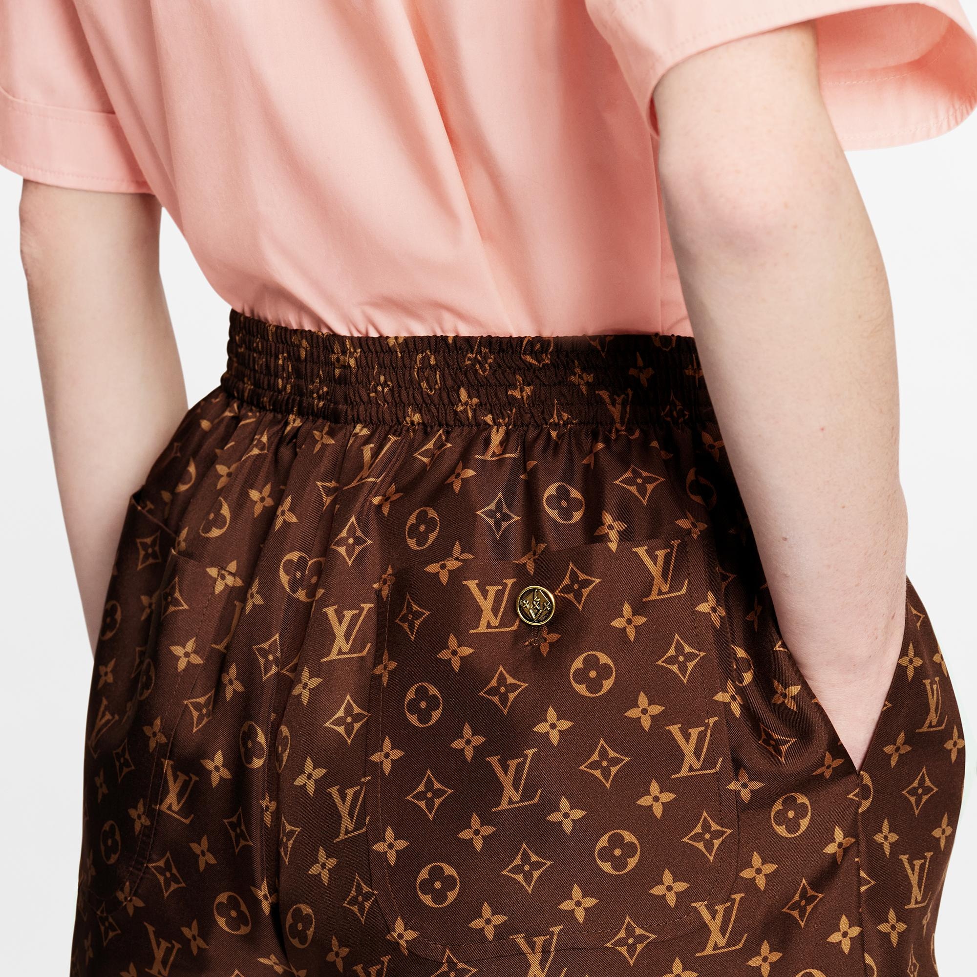 Silk Monogram Pajama Pants - 4