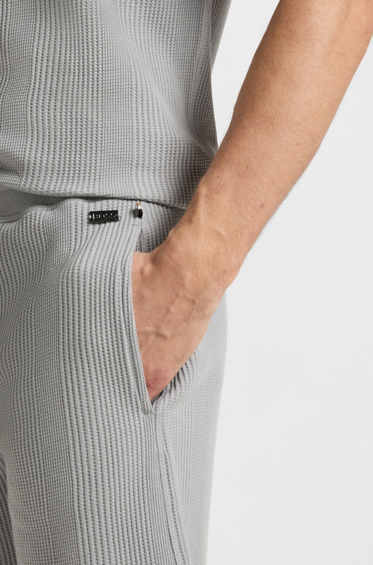 COTTON-BLEND SHORTS IN KNITTED JACQUARD - 5
