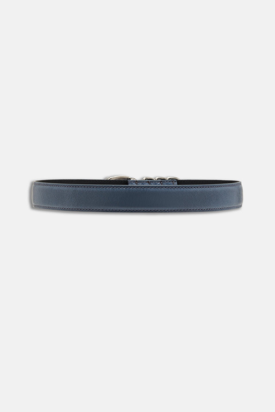 LEATHER BELT WITH CRYSTAL BUCKLE - 2