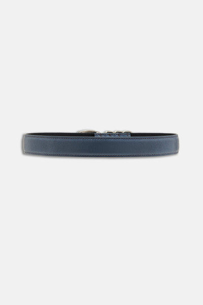 Alessandra Rich LEATHER BELT WITH CRYSTAL BUCKLE outlook