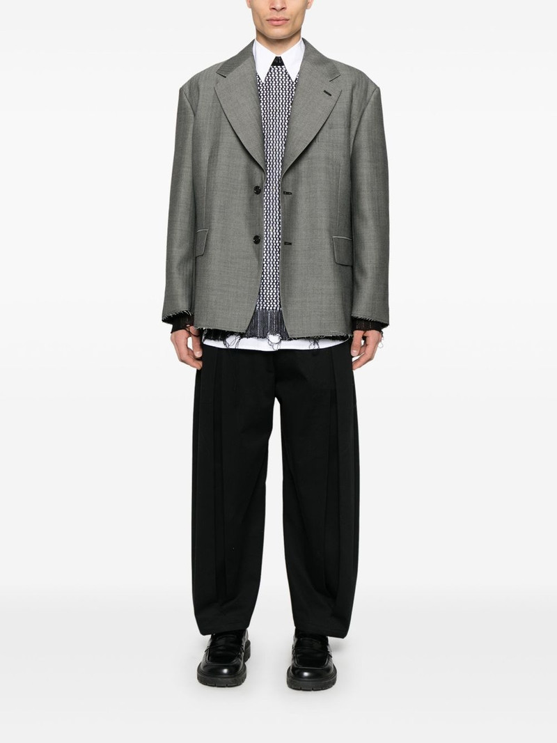 BLACK COMME des GARÇONS herringbone blazer outlook