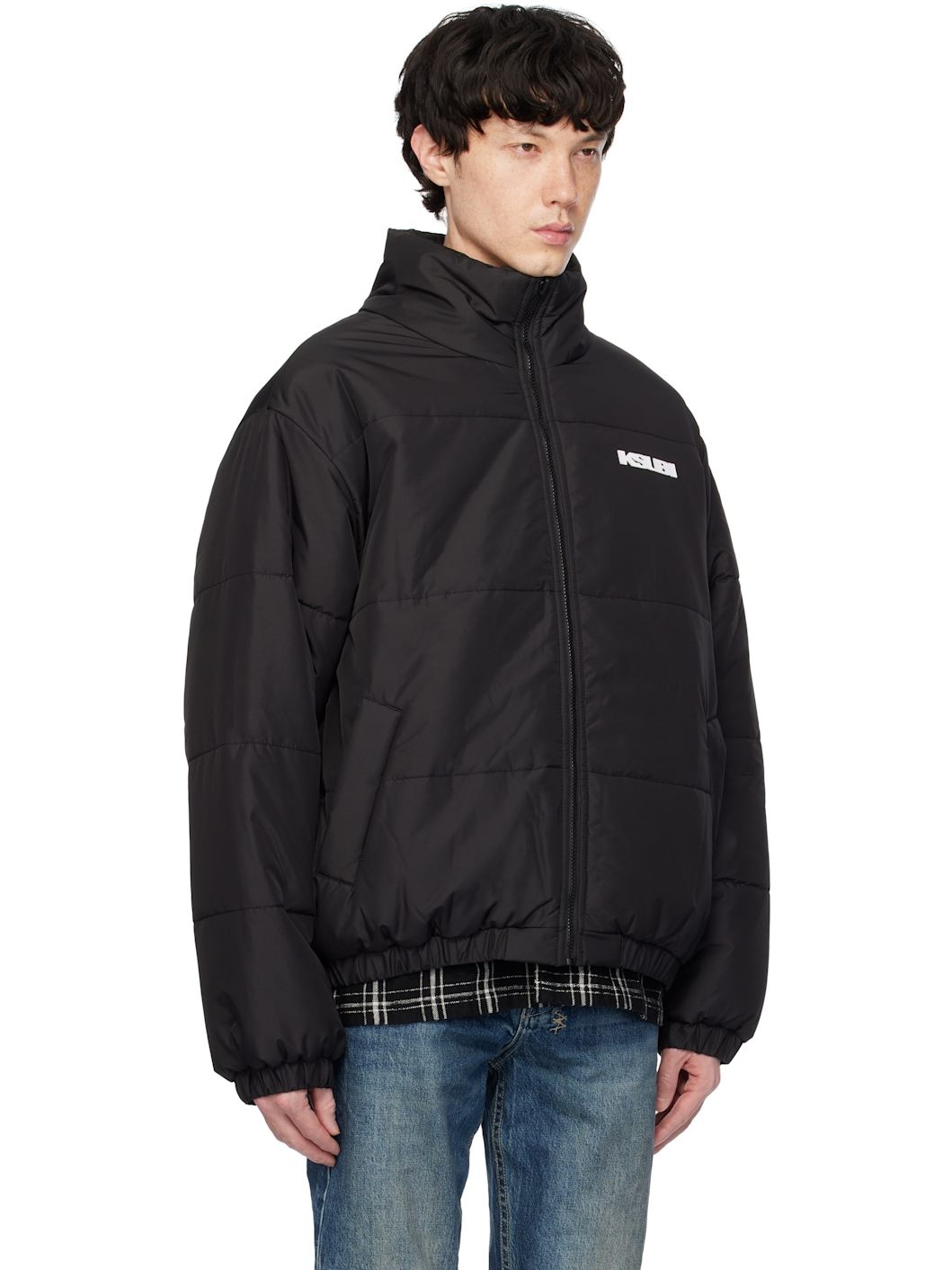 Black Sott Puffer Reversible Jacket - 2