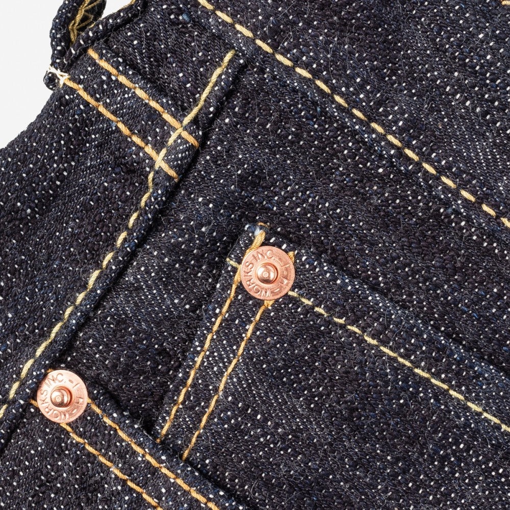 IH-888S-SLB 16oz Slubby Selvedge Denim Relaxed Taper Indigo - 3