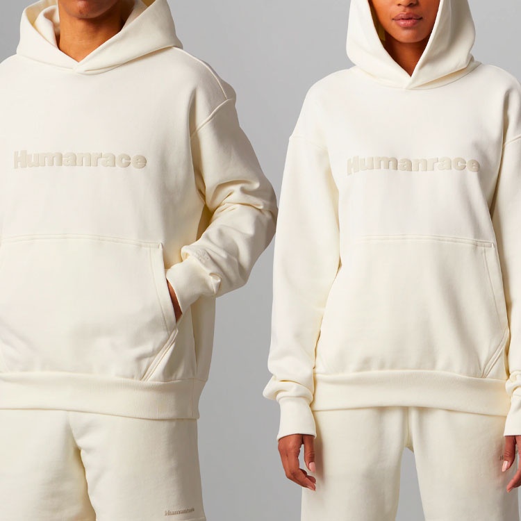 adidas x Pharrell Humanrace Logo Hoodie 'Beige' HG1815 - 6