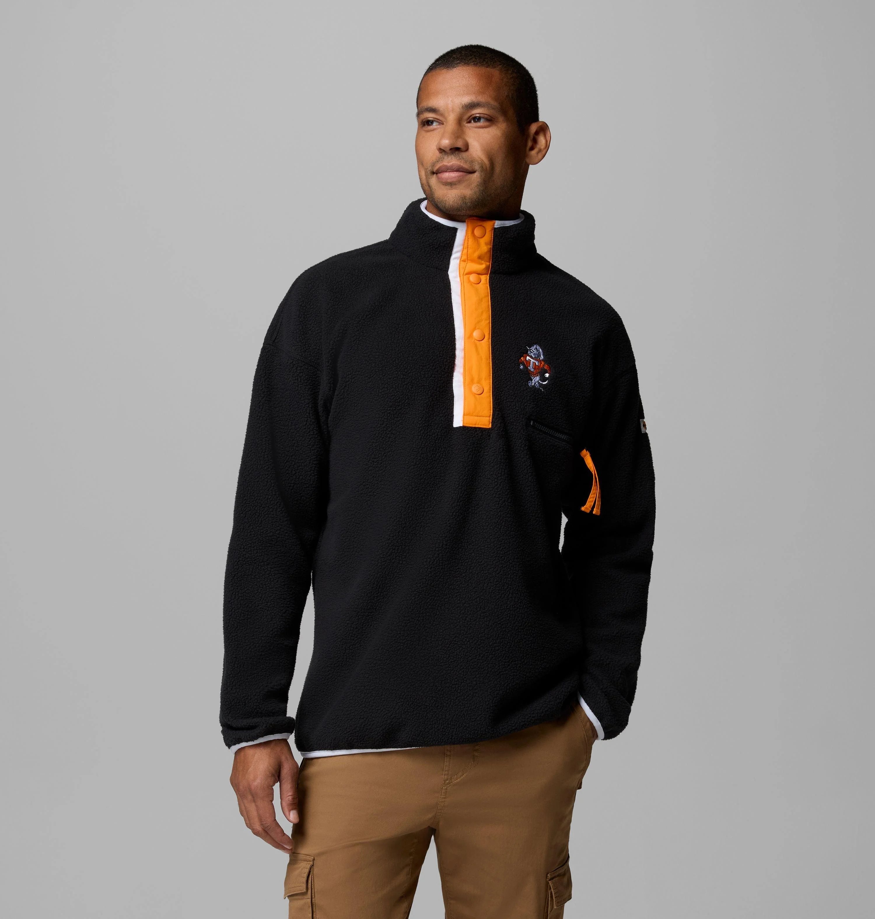 Men's Collegiate Helvetia Half Snap Fleece - Tennessee - 1