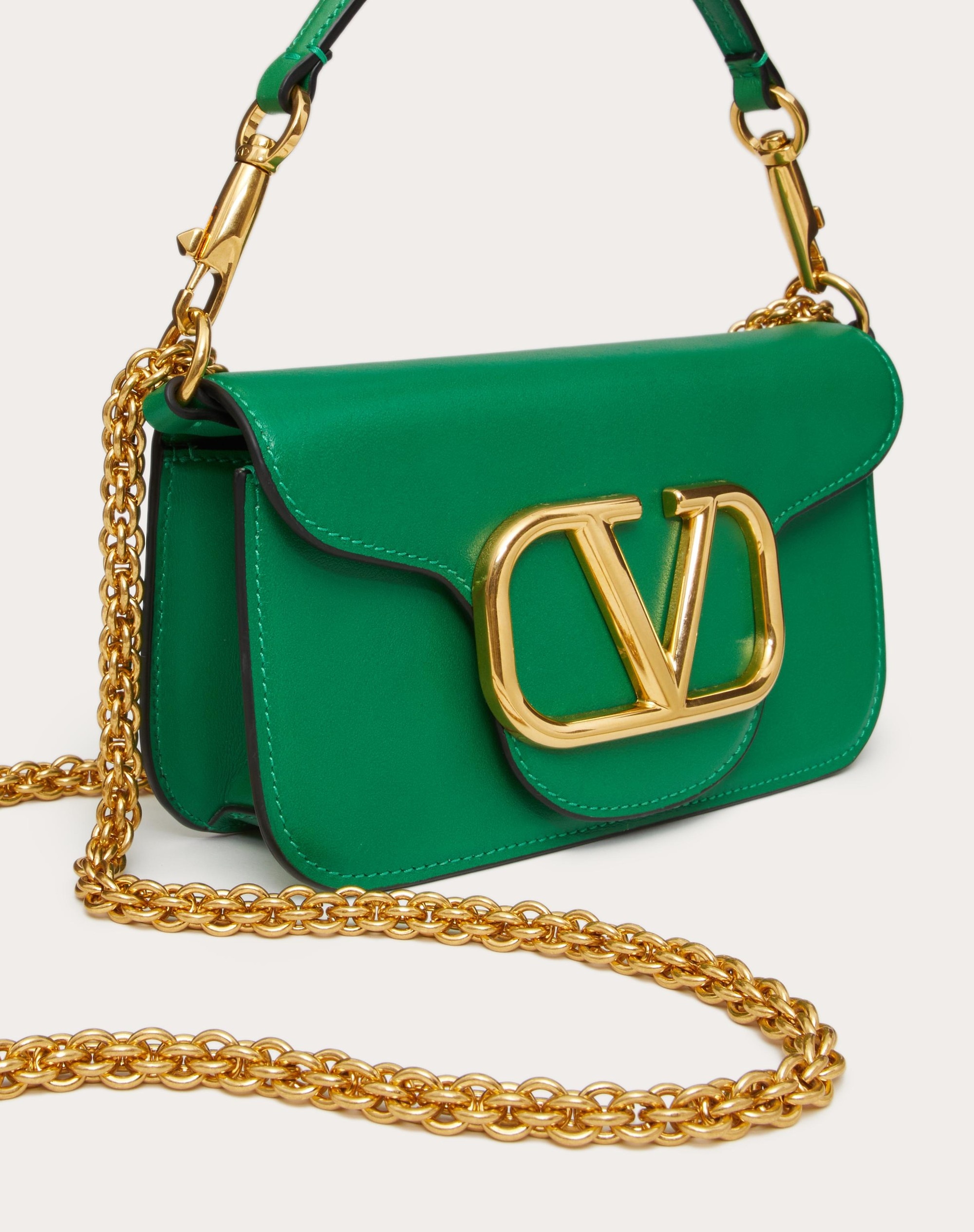 VALENTINO GARAVANI LOCÒ SMALL SHOULDER BAG IN CALFSKIN - 8