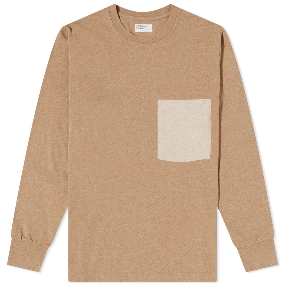 Universal Works Long Sleeve Pocket Tee - 1