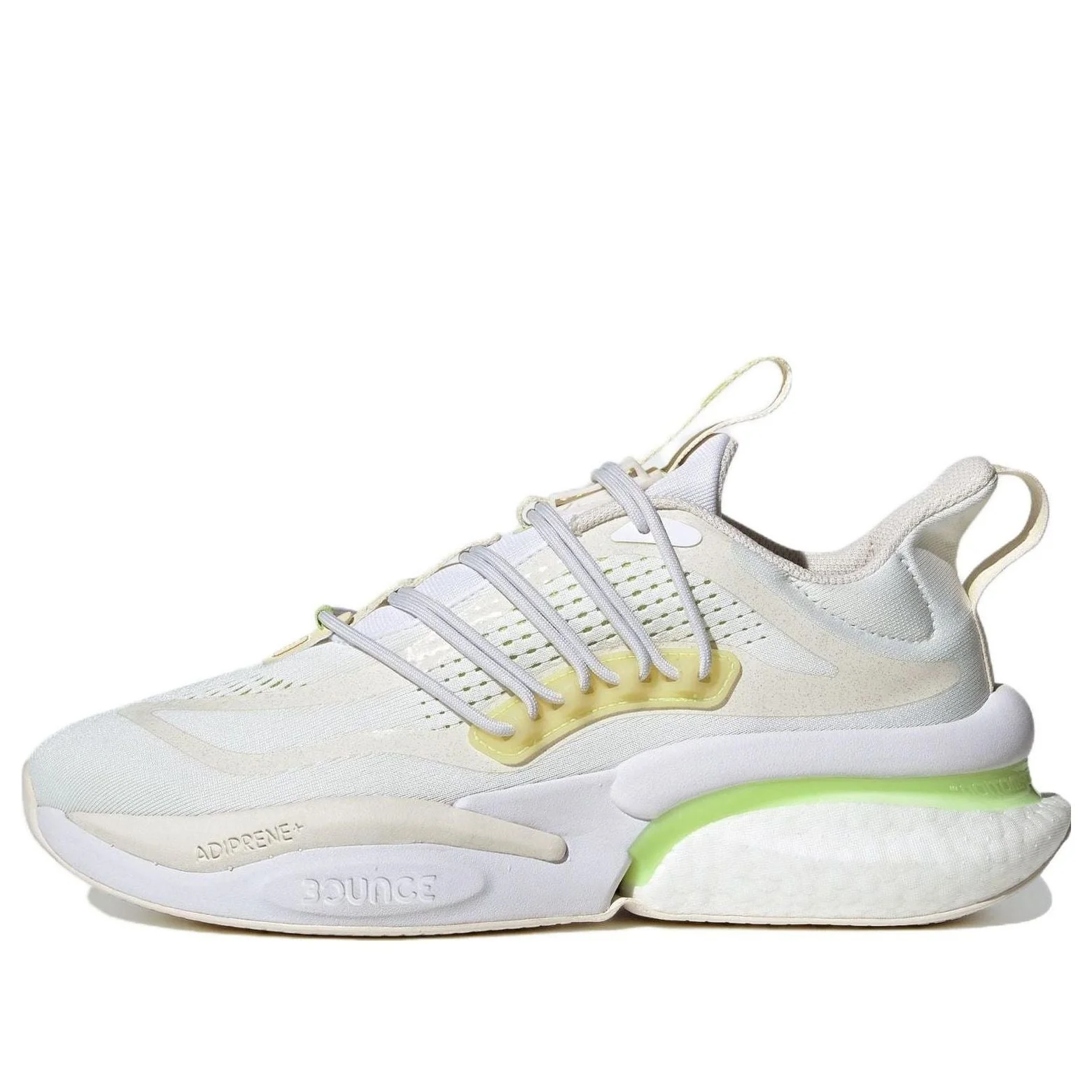 adidas AlphaBoost V1 Running Shoes 'White Yellow' IG3072 - 1