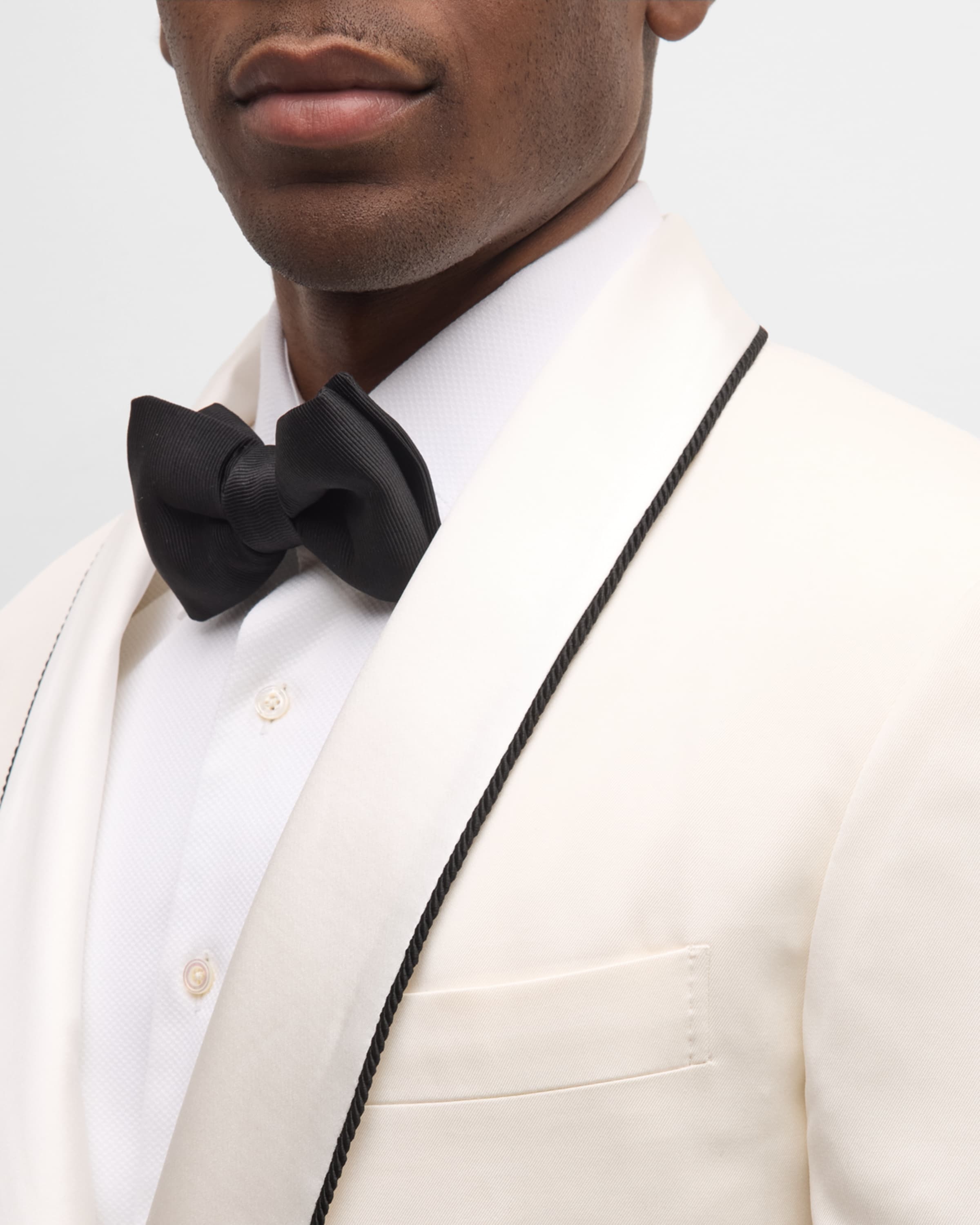 Men's Rope Shawl-Collar Single-Breasted Dinner Jacket - 2