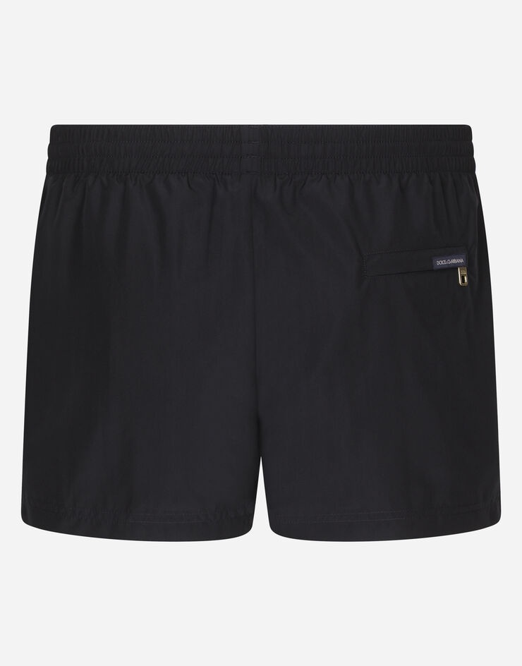 Short swim trunks with DG logo band - 1