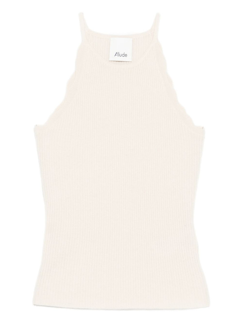 scalloped ribbed tank top 1