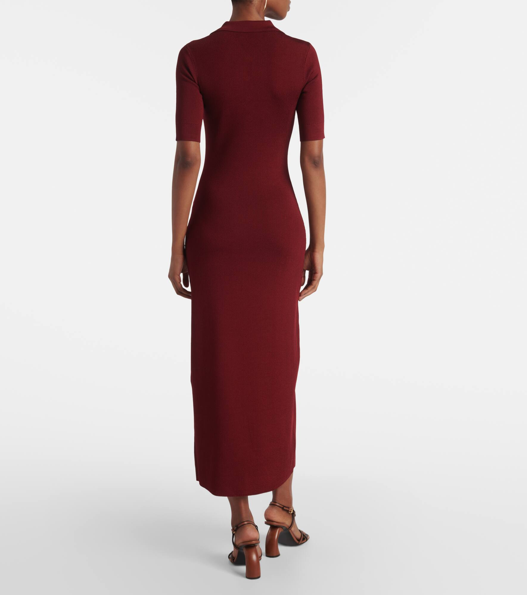 Knitted polo dress - 3