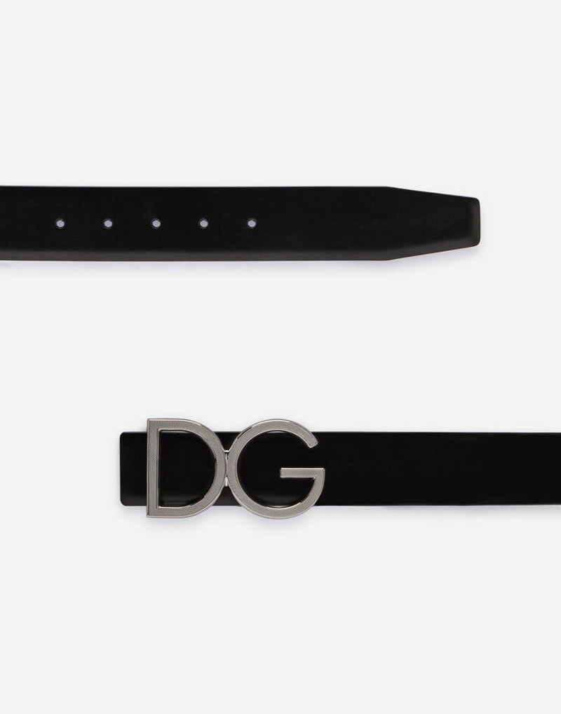 Dolce & Gabbana Calfskin belt with DG logo outlook