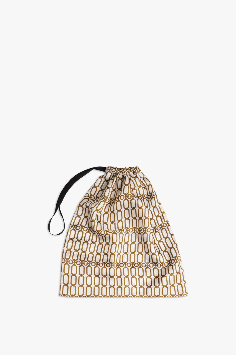 Victoria Beckham Chain Print Pyjama Set in Ivory outlook