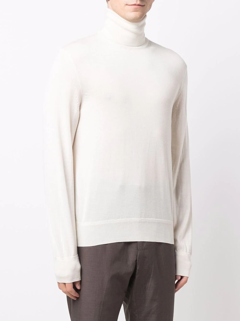 funnel-neck cashmere-blend jumper - 3