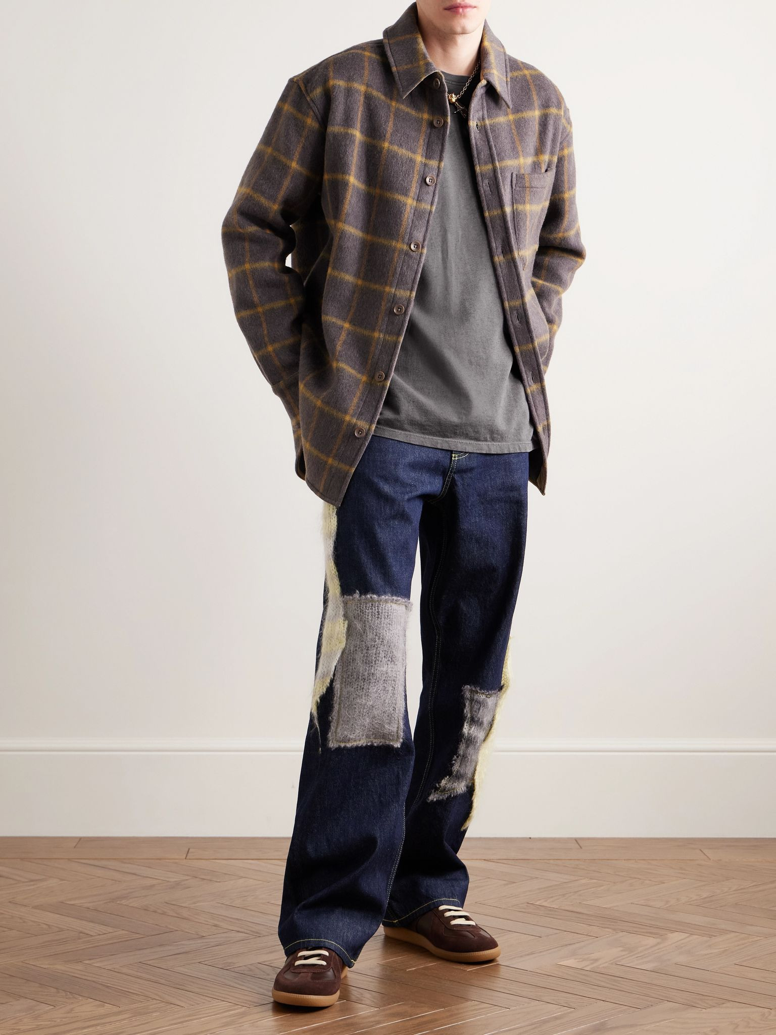 Cotton and Cashmere-Blend Jersey T-Shirt Gray - 2