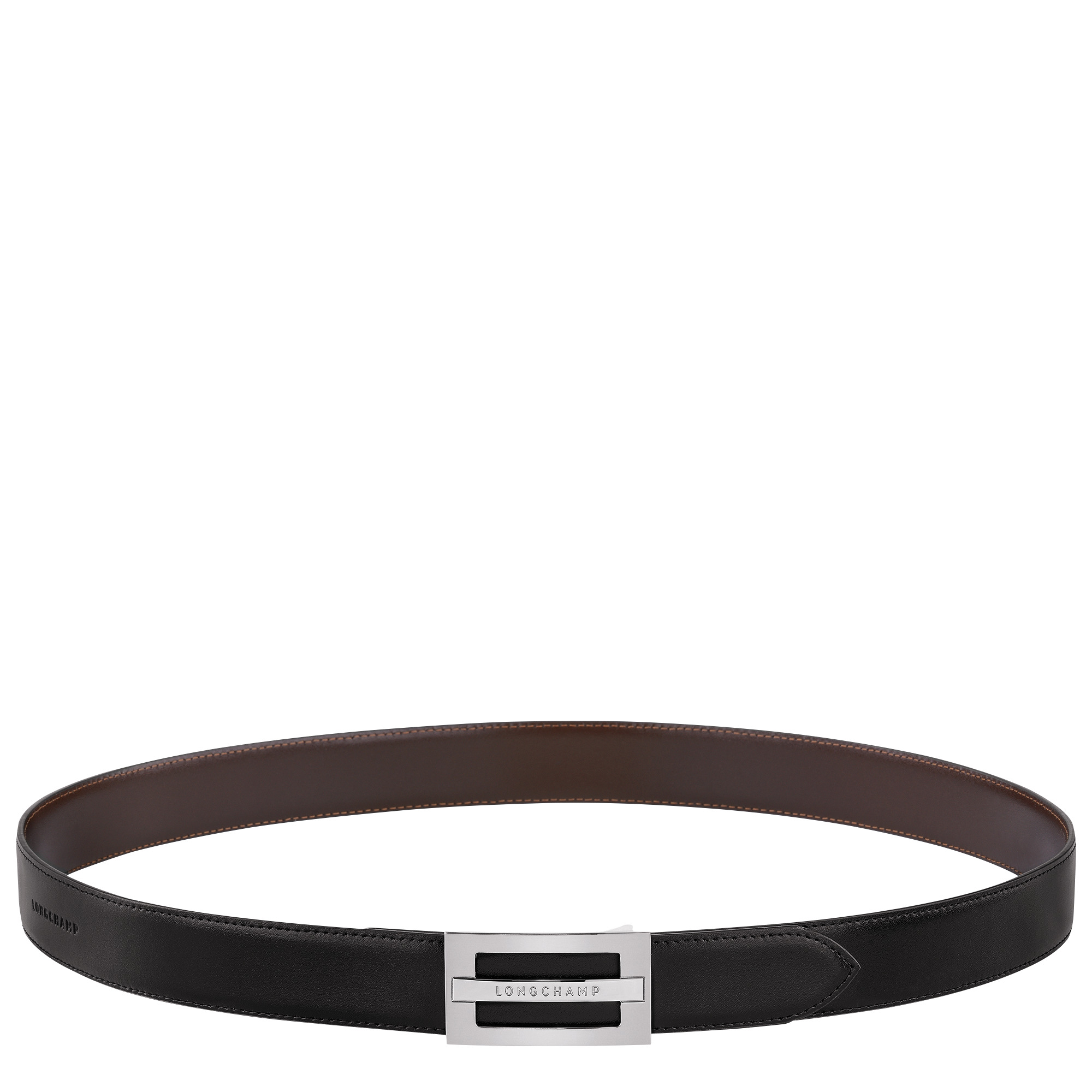 Delta Box Men's belt Black/Mocha - Leather - 1