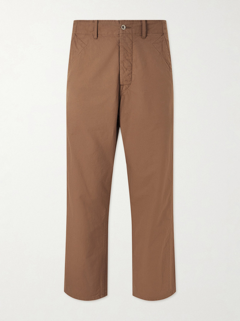 Gesso Straight-Leg Cotton-Twill Trousers 1