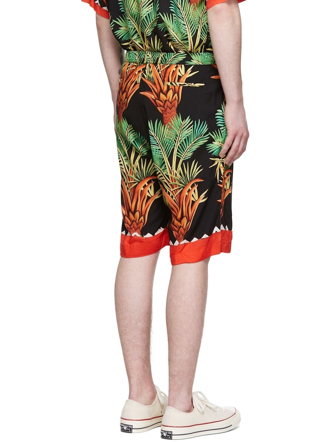 Black Rayon Shorts - 3