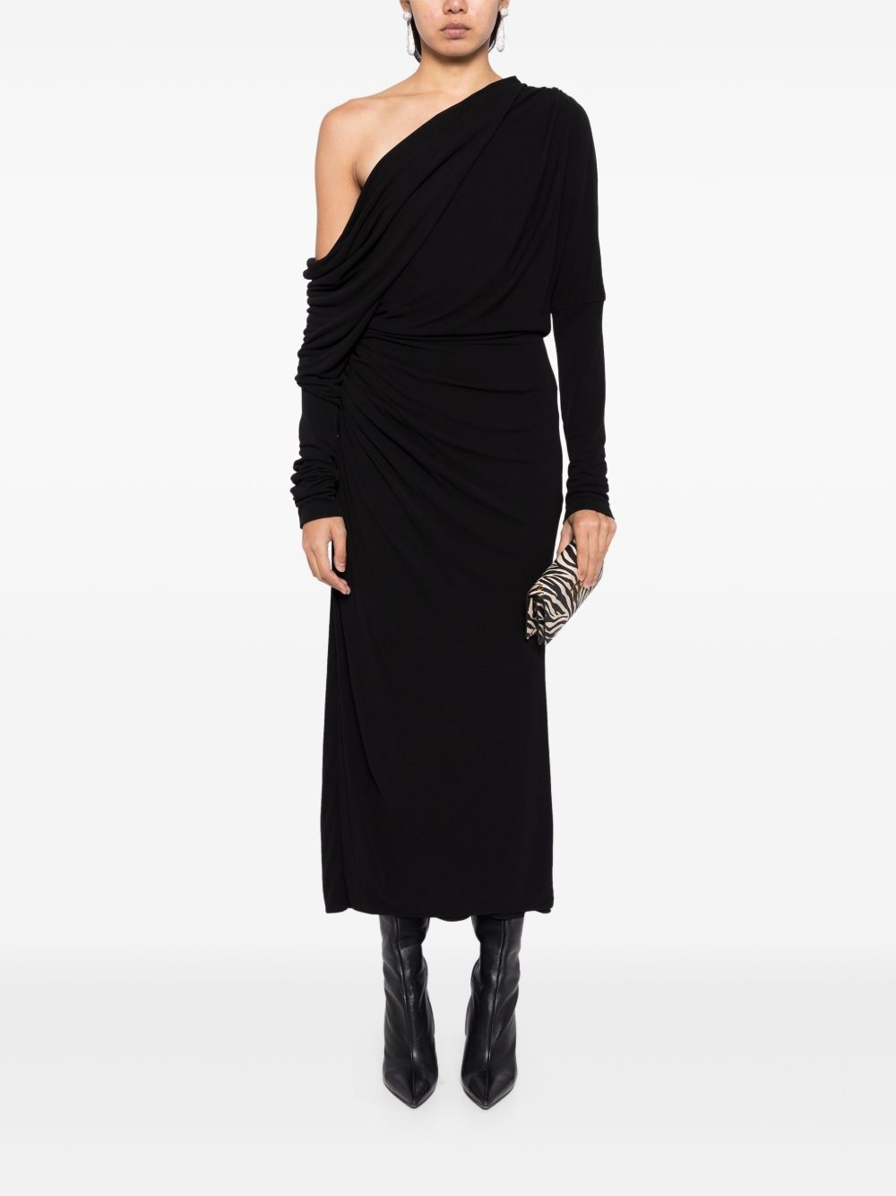 asymmetric hem dress - 2