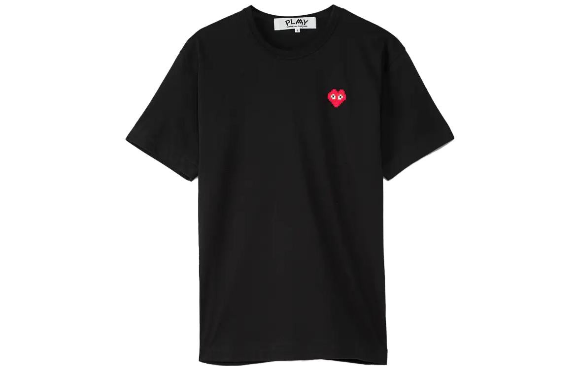 COMME des GARCONS PLAY Basic Invaders T-Shirt Red Emblem 'Black' AZ-T322-051-1 - 2