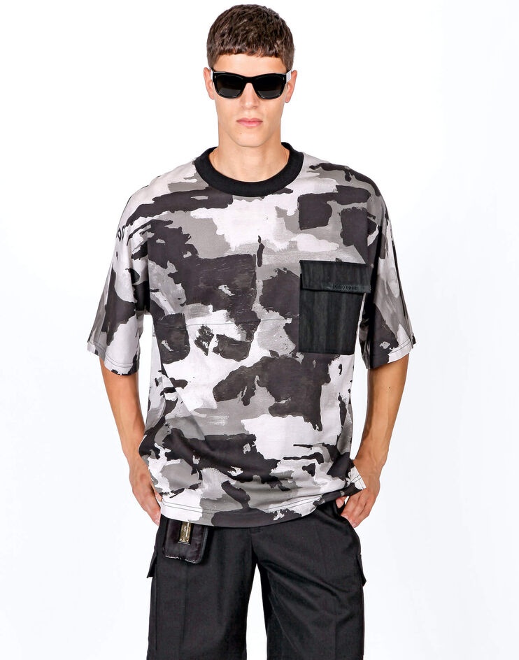 Camouflage-print cotton t-shirt - 2