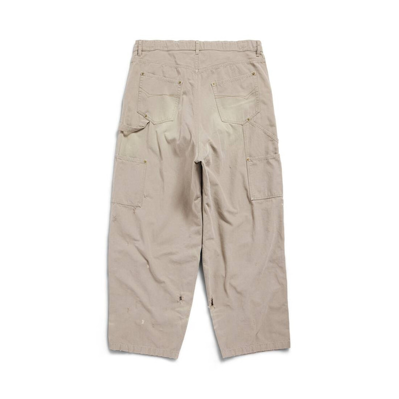 Men's Double Knee Pants in Beige 6