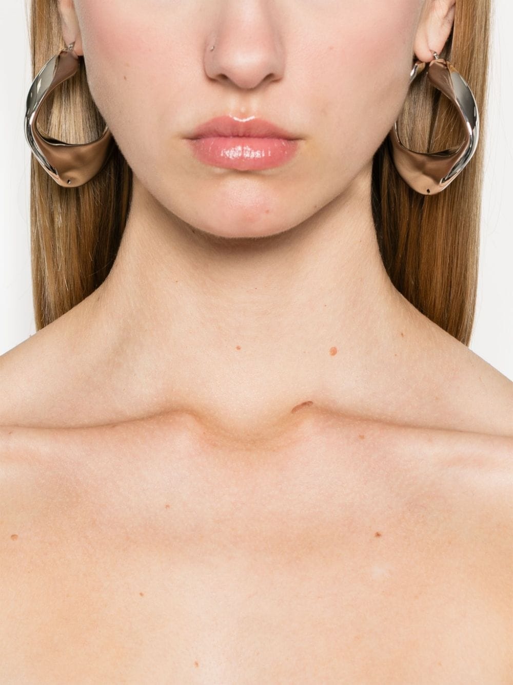 sculpted hoop earrings - 2