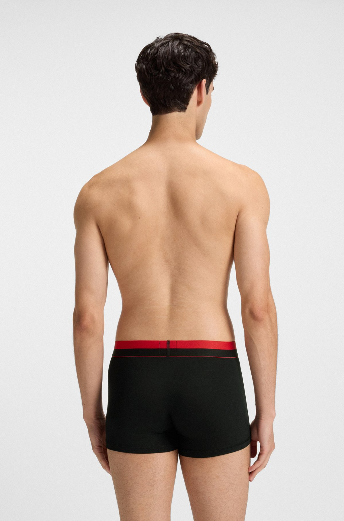 THREE-PACK OF TRUNKS WITH LOGO WAISTBANDS - 3