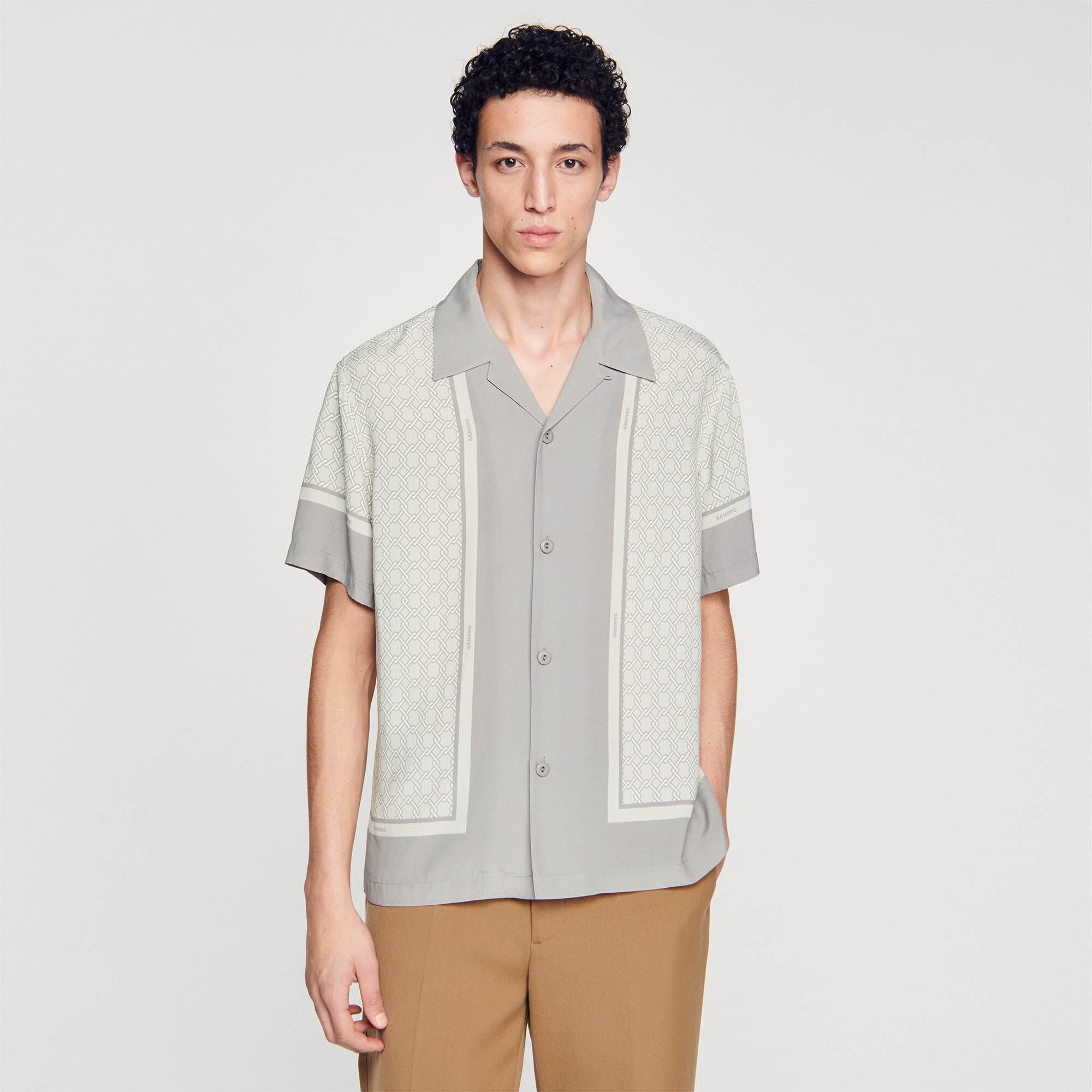 SHORT-SLEEVED PATTERNED SHIRT - 5