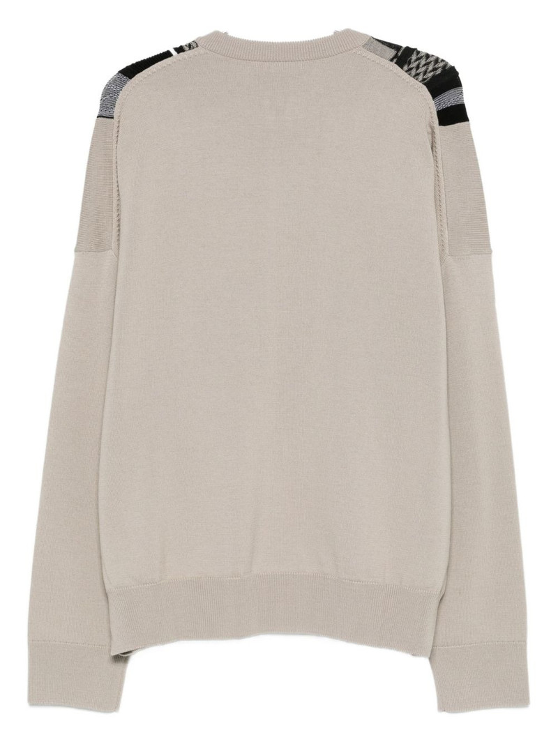 Martine Rose striped zip-up cardigan outlook