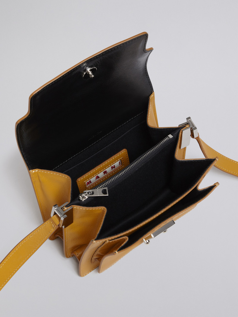 BI-COLOURED YELLOW AND BLACK CALFSKIN TRUNK SOFT BAG 4