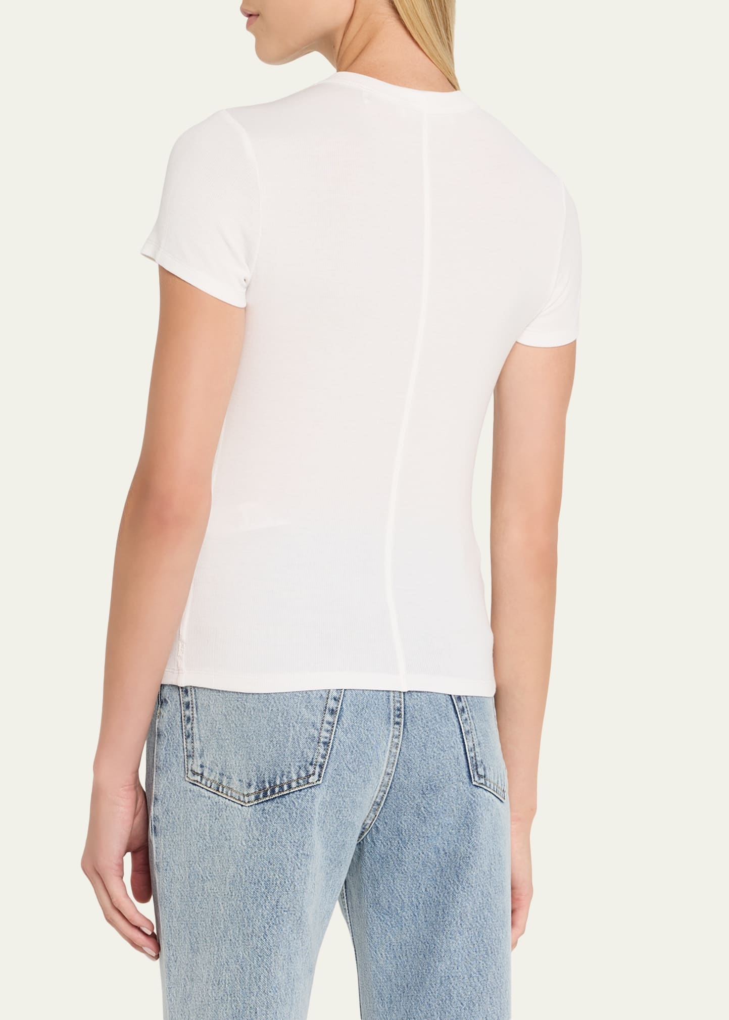 Ribbed Crewneck Baby Tee - 3