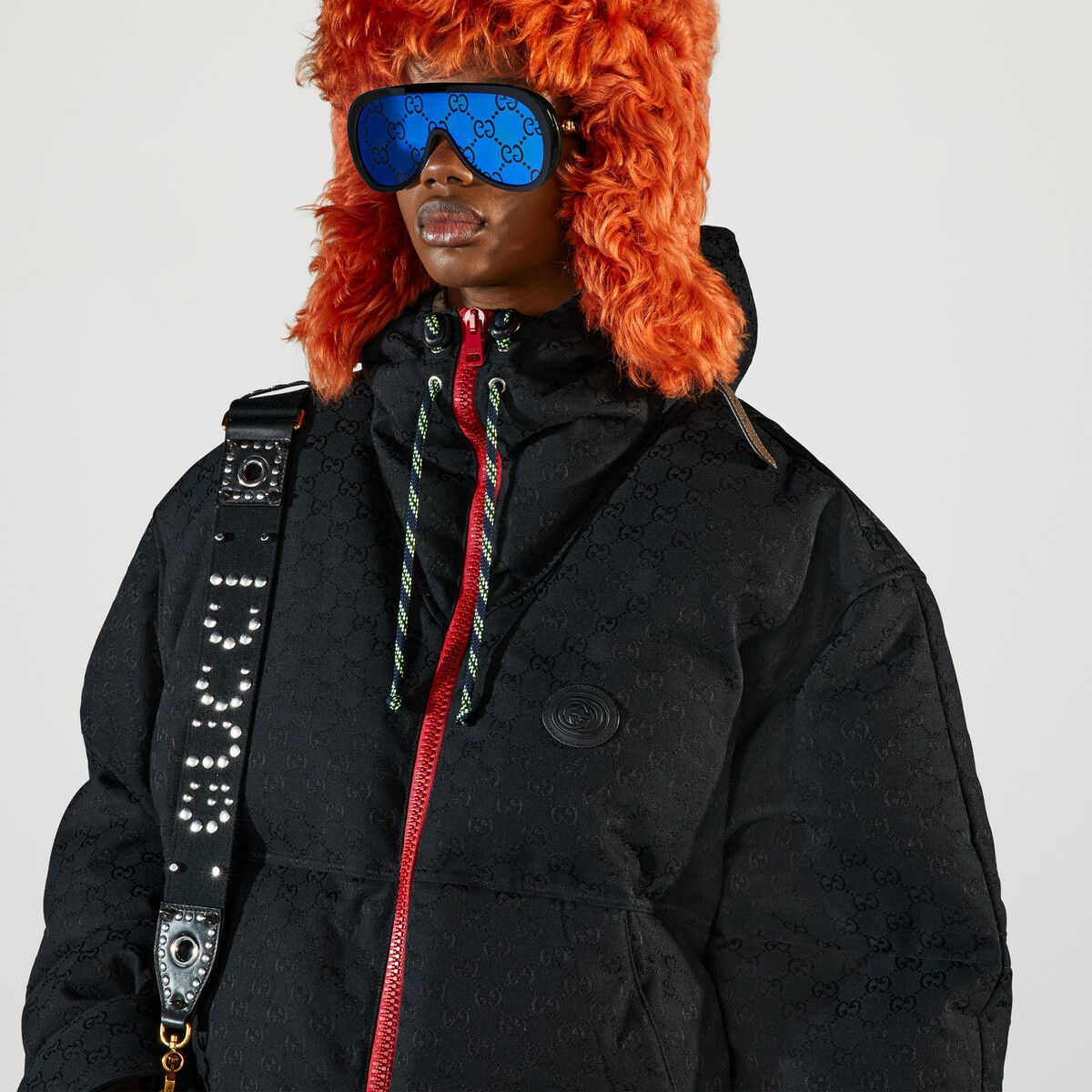 GG cotton canvas puffer jacket - 3