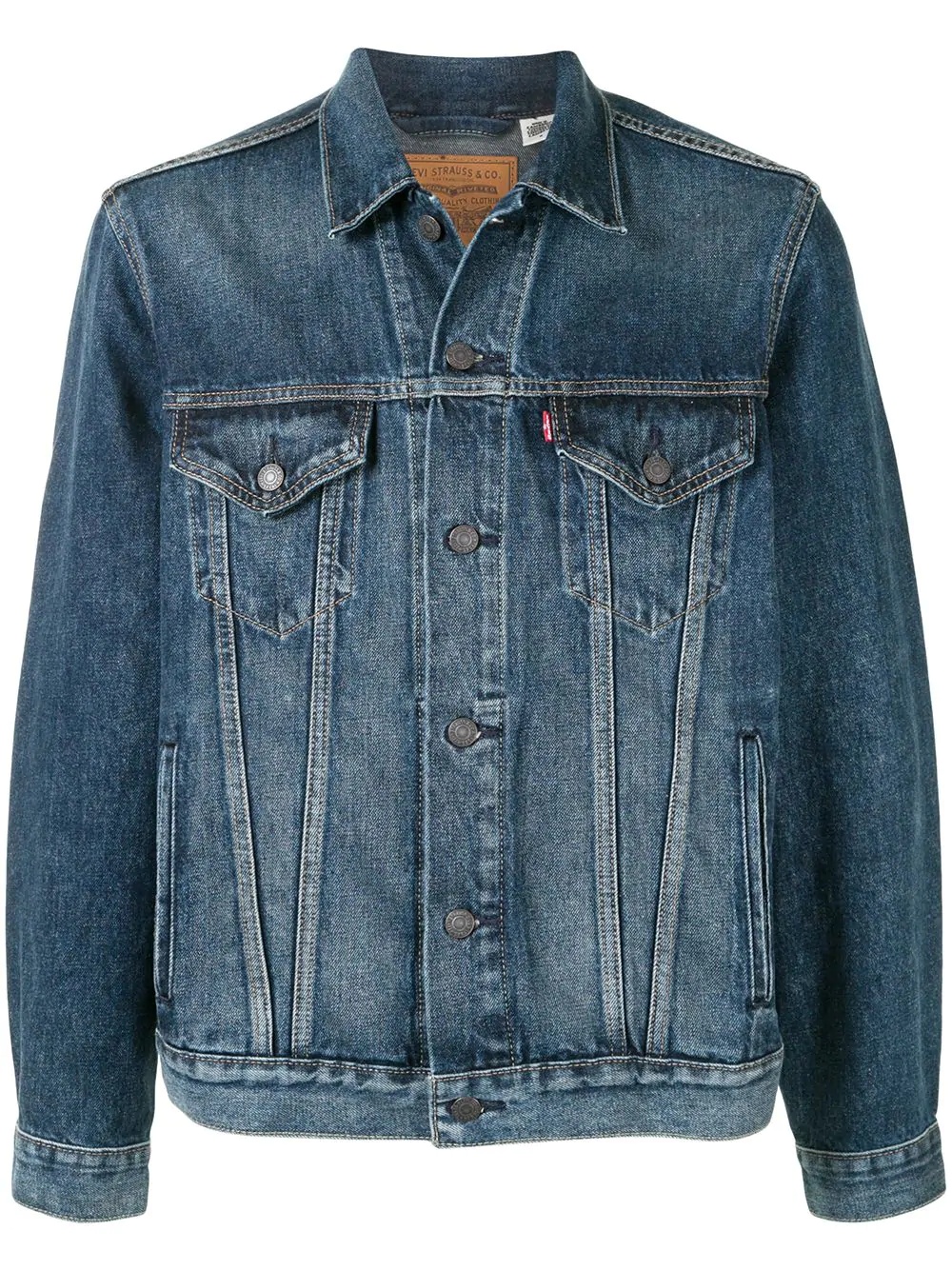 vintage-fit Trucker denim jacket - 1