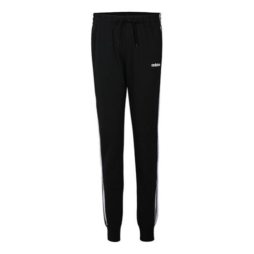 (WMNS) adidas Plaid Knitted Sports Pants Black DP2377 - 1