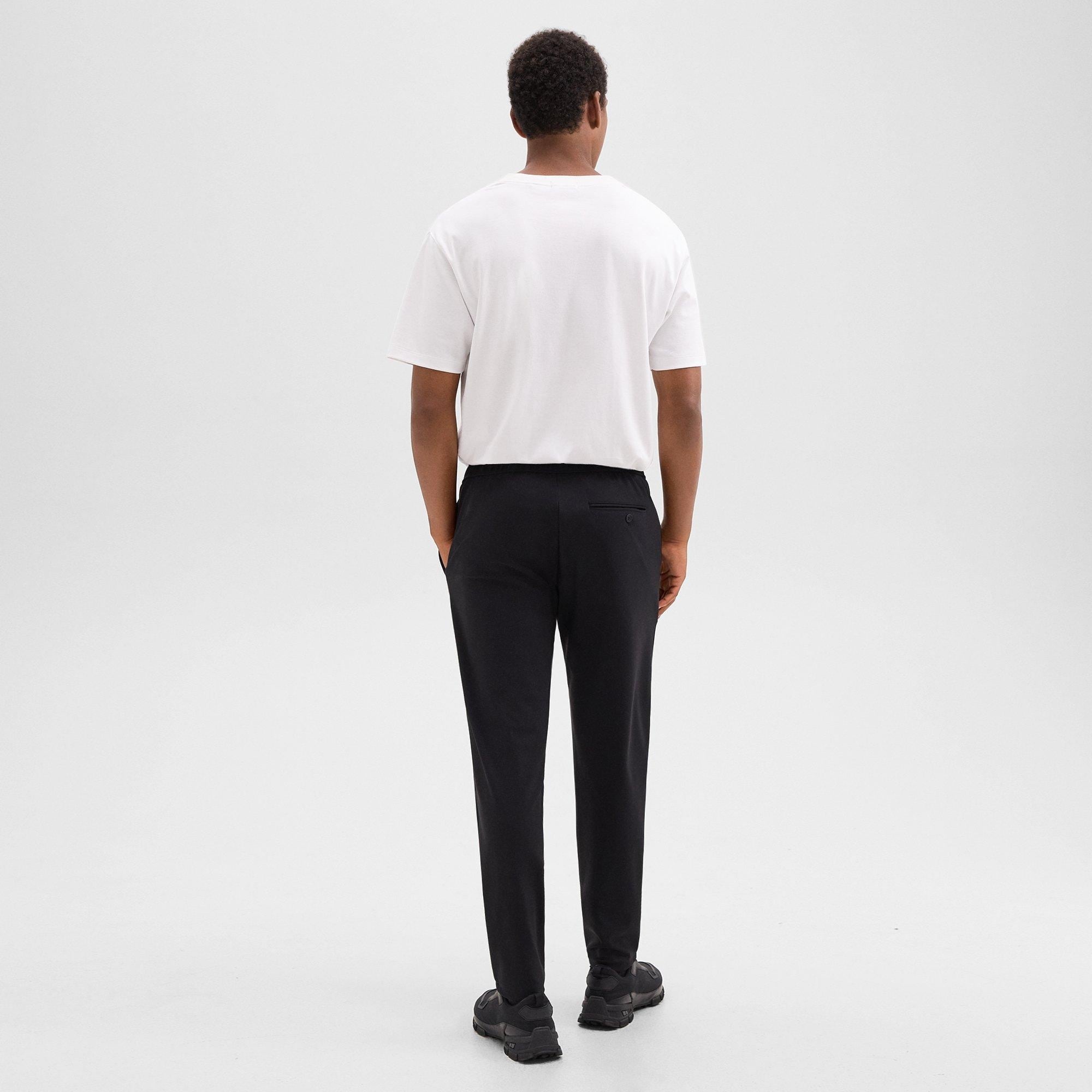 Curtis Drawstring Pant in Precision Ponte - 4