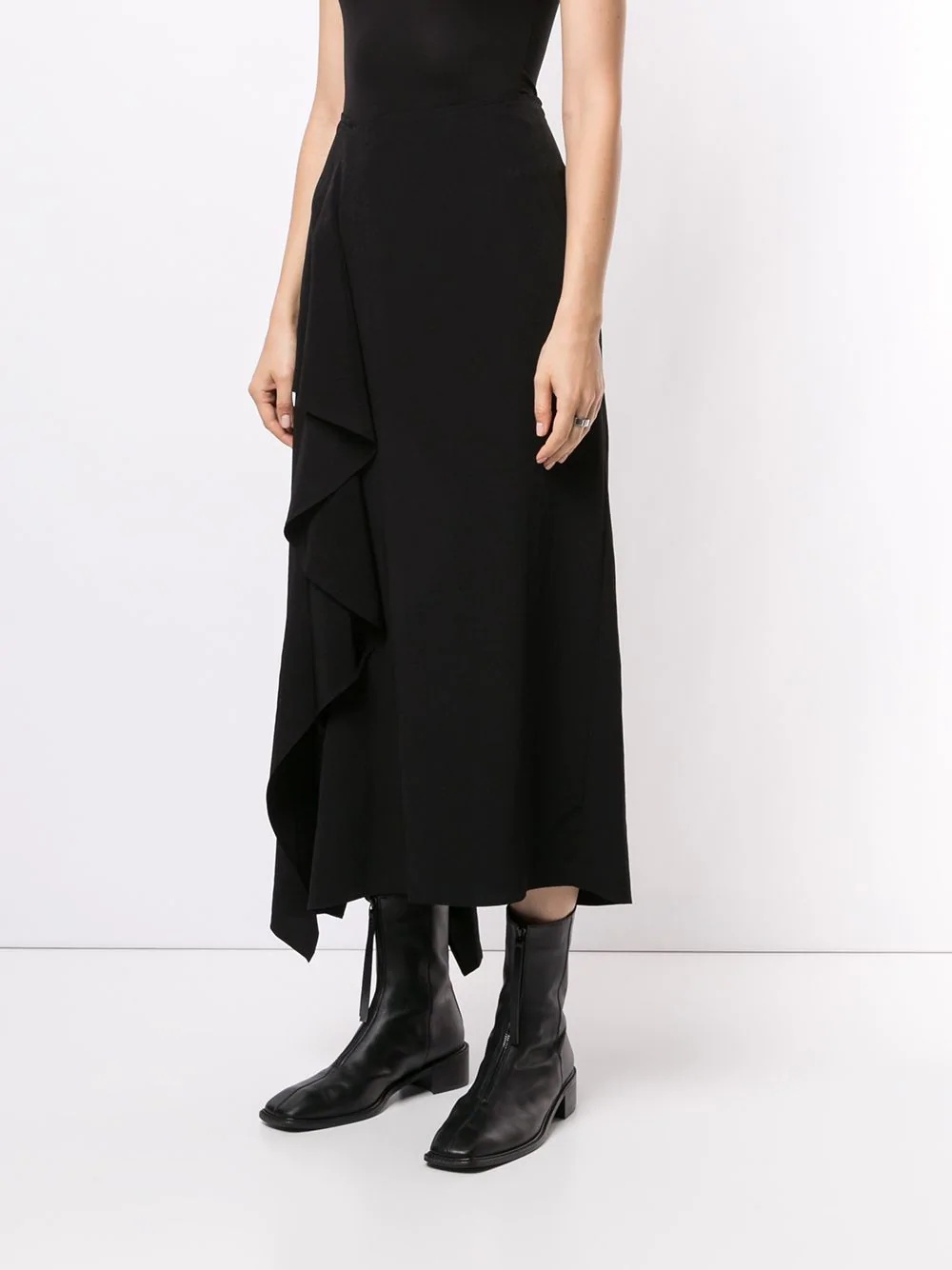 draped side skirt  - 3