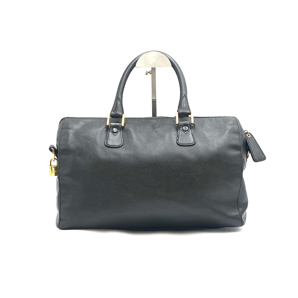 Chanel No. 5 Black Leather Duffel Bag - 3