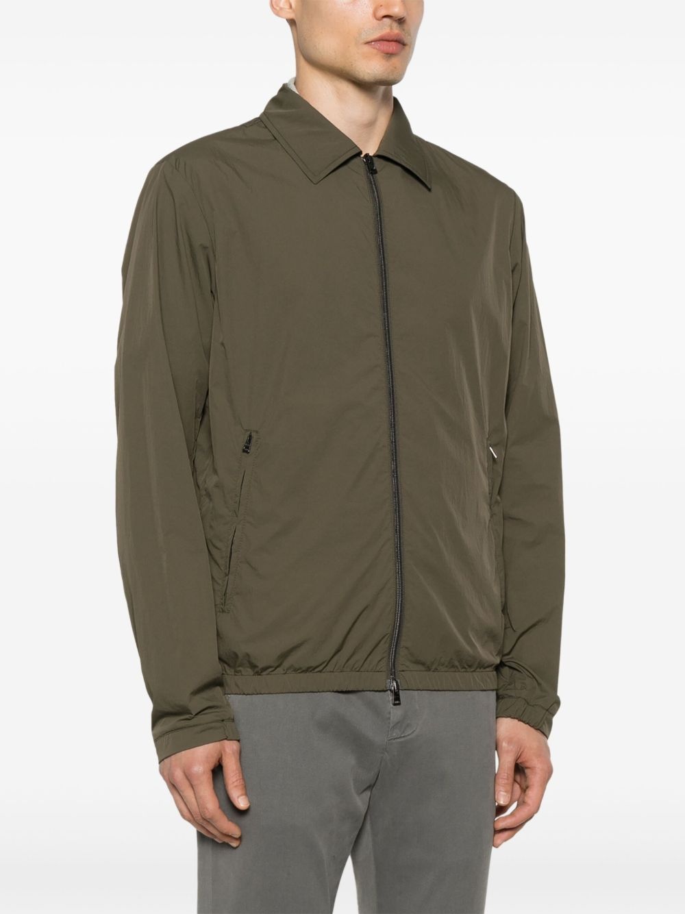 classic-collar shirt jacket - 3