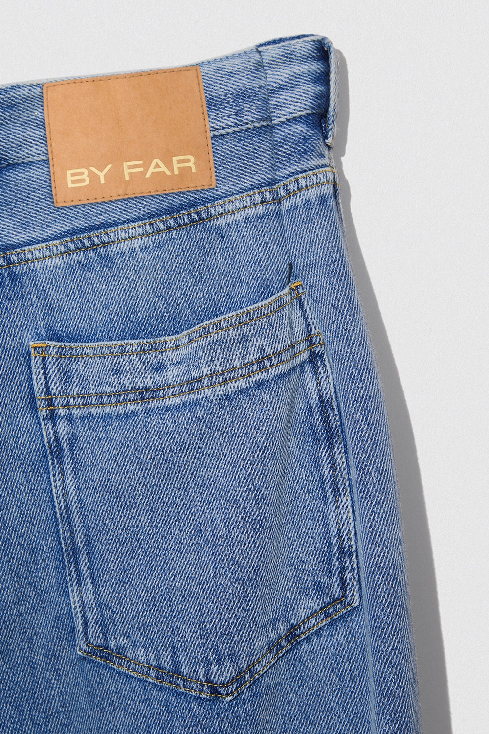 D DENIM WIDE TROUSER STONE WASH DENIM - 5