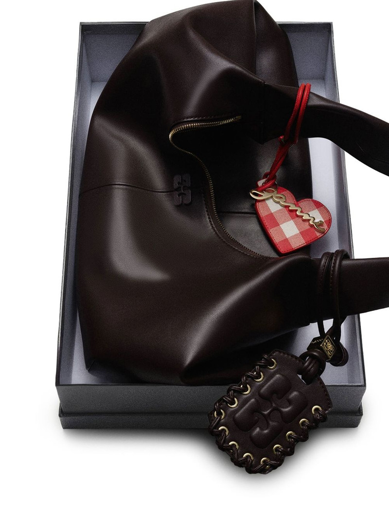 GANNI Bou Heart mirror charm outlook