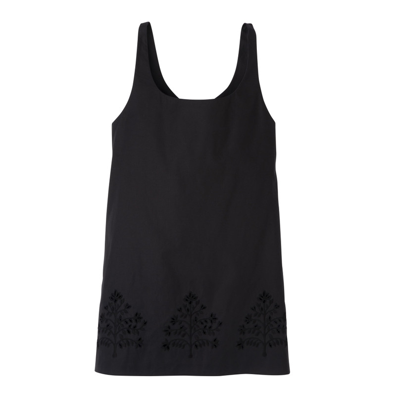 Dress Black - Embroidered canvas 1